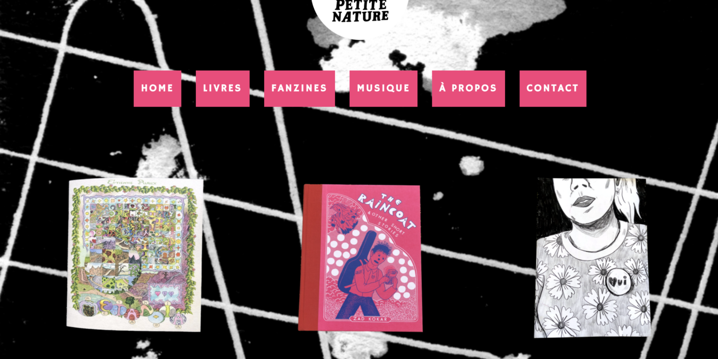 capture d'écran du site Petite Nature