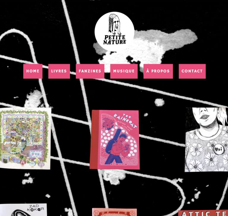 capture d'écran du site Petite Nature